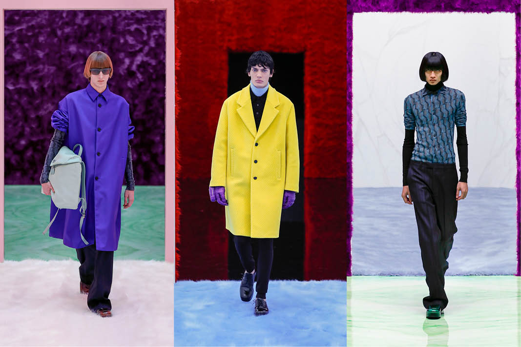 Roupas da coleção da Prada apresentadas no domingo, dia 17, na Semana de Moda Masculina de Milão