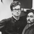 O cineasta alemão Wim Wenders posa ao lado do designer japonês Yohji Yamamoto
