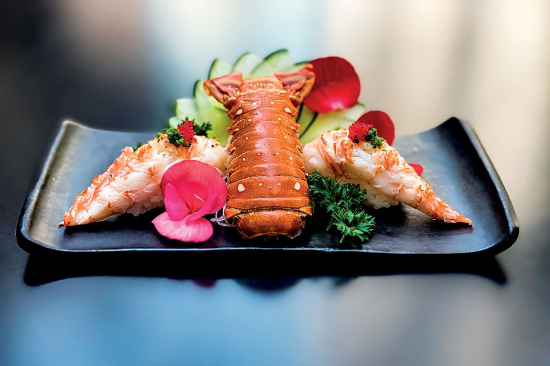 A lagosta, destaque no menu do Ummi 