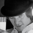 Malcolm mcdowell caracterizado como Alex, protagonista de Laranja Mecânica