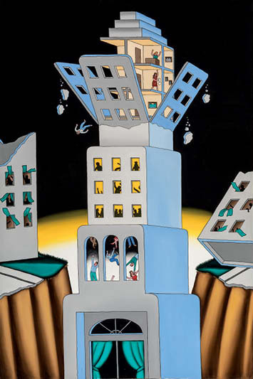 Pintura The Big Jolt (1972), de Roger Brown 