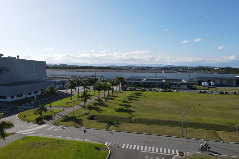 A fábrica da BMW em Araquari, em Santa Catarina