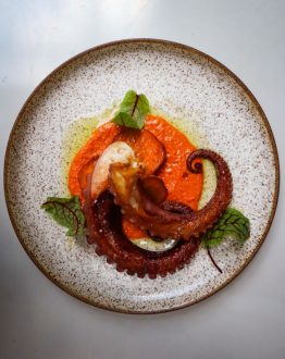 Polvo ao Romesco (foto: Mayara Neri)