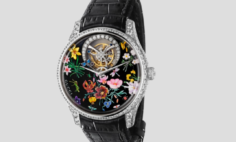 Relógio Gucci com arte