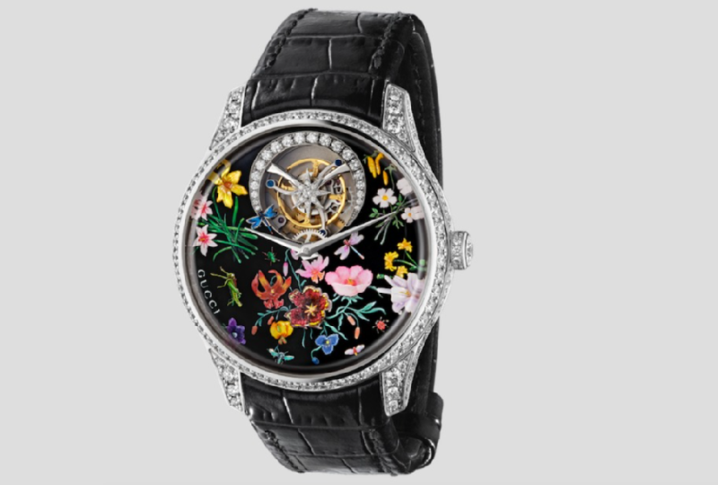 Relógio Gucci com arte