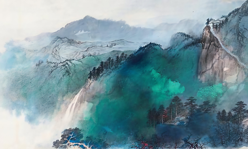 Obra de Chang Dai Chien. Fonte da imagem: História das Artes