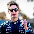 George Russel, piloto de F1, usando peça da alta relojoaria
