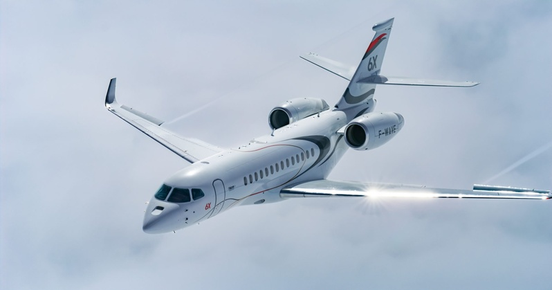A Dassault Falcon Jet também concentrou boa parte da atenção do público com o Falcon 6X (divulgação)