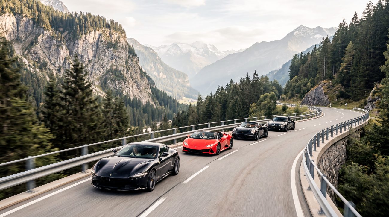Viagem de Munique aos Alpes em carros de alta performance