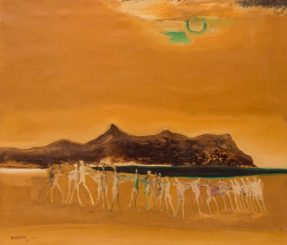 Manabu Mabe - Composição. Óleo sobre tela, 87x102 cm 1968