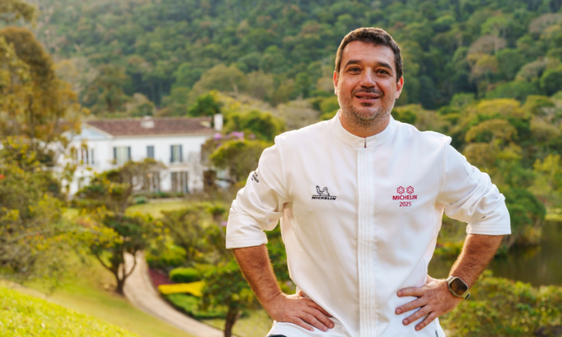 O chef Rafa Costa e Silva, com duas estrelas Michelin no restaurante Lasai