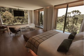 Suíte do Hotel VIla Inglesa em Campos do Jordão (divulgação)