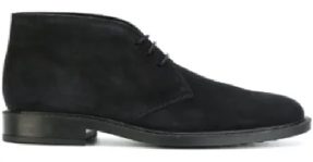Bota Chukka camurça com amarração TOD