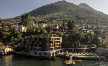 Il Sereno, hotel contemporâneo projetado para valorizar a vista permanente das águas e das montanhas ao redor do lago Como, na Itália (divulgação)