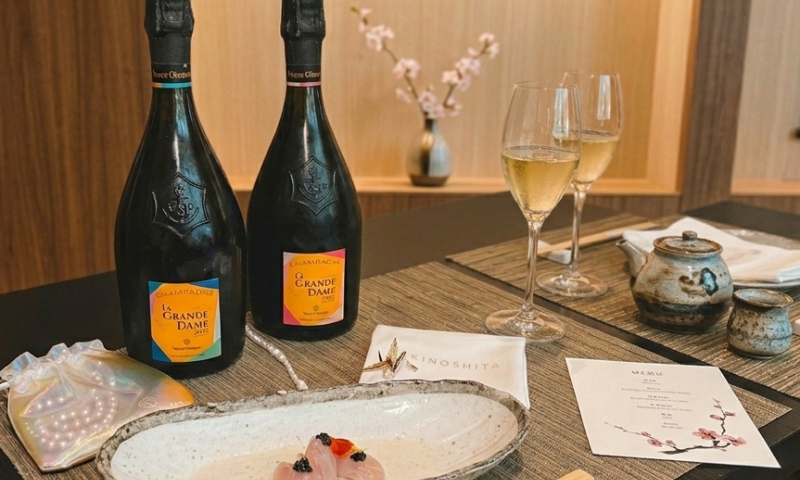 Veuve Clicquot La Grande Dame, restaurante Kinoshita e joalheria Julio Okubo (divulgação)