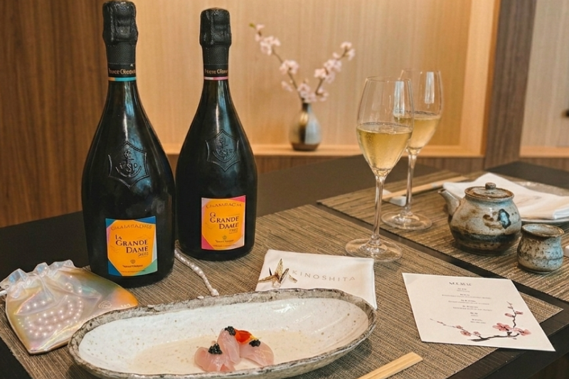 Veuve Clicquot La Grande Dame, restaurante Kinoshita e joalheria Julio Okubo (divulgação)