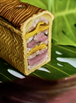 Pâté en croute de pato e manga )divulgação)