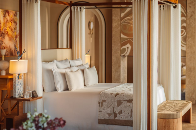 Chambre Maitre do Royal Mansour Tamuda Bay,na Riviera Marroquina (divulgação)
