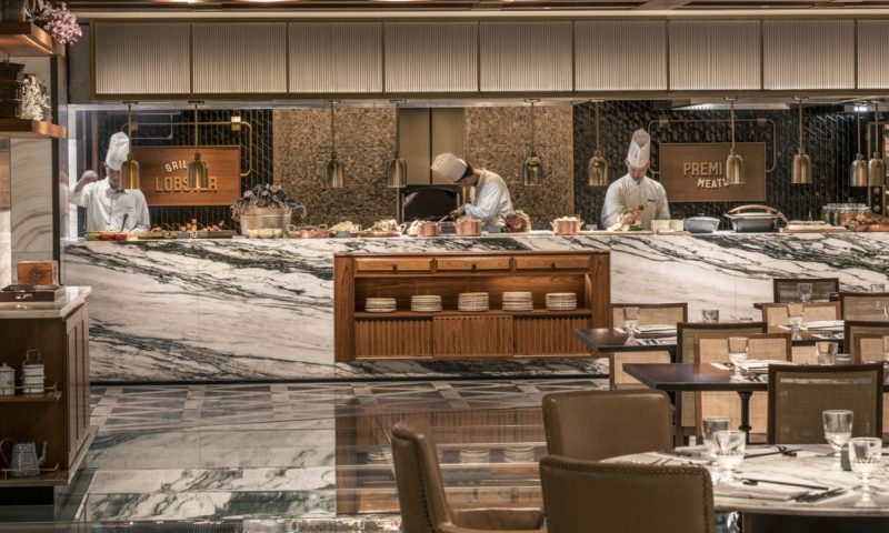 The Market Kitchen, uma das muitas opções do Four Seasons Hotel Seoul, que vai do speakeasy às estrelas (Divulgação)