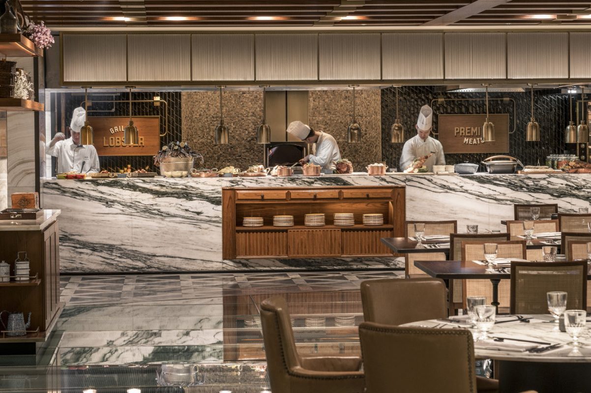 The Market Kitchen, uma das muitas opções do Four Seasons Hotel Seoul, que vai do speakeasy às estrelas (Divulgação)