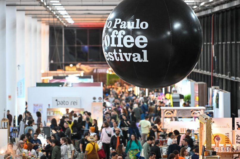 Vista geral da São Paulo Coffee Festival 2025, na Bienal de Sâo Paulo (Agencia Ophelia/Ale Moreira/divulgação)