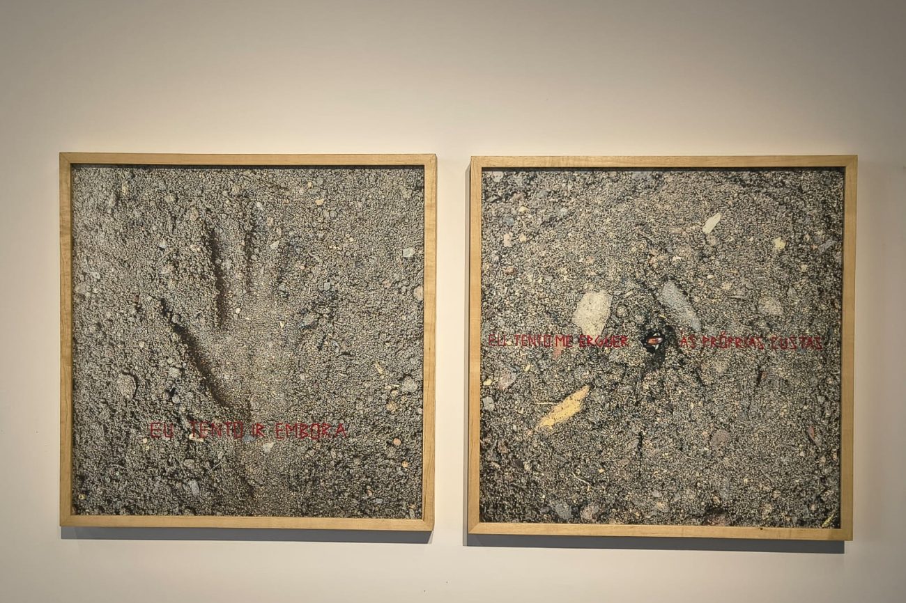 Obras da exposição "Força Maior", na galeria O Jardim