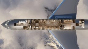 Colaboração entre Bombardier e alta costura de Elie Saab na cabine do G800