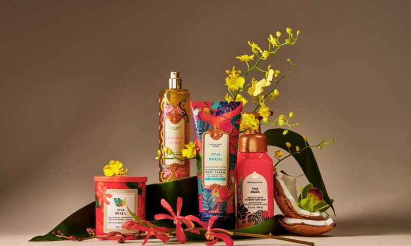 Produtos da marca Bath & Body Works