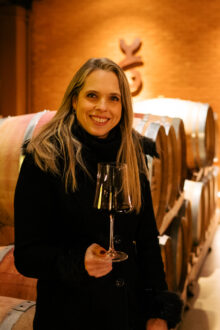 Gabriela Pötter, enóloga e sócia da Vinícola Guatambu (Foto: Siderproduções/divulgação)
