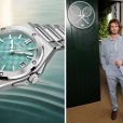 Novo relógio IWC da famosa linha Ingenieur ganha versão azul piscina e é visto no pulso do ator Andrew Garfield, famoso por interpretar Peter Parker, o Homem Aranha