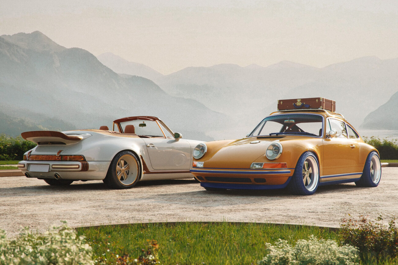 Modelos de Porsche 911 reimaginados por Singer e Louis Vuitton (Divulgação/Singer)