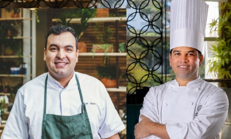 Chefs Raul Vieira e Ataniel Souza (Fotos: Bruno Geraldi e Alexander Landau/Divulgação)