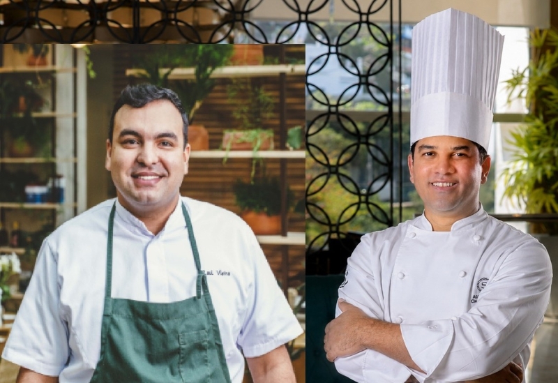 Chefs Raul Vieira e Ataniel Souza (Fotos: Bruno Geraldi e Alexander Landau/Divulgação)