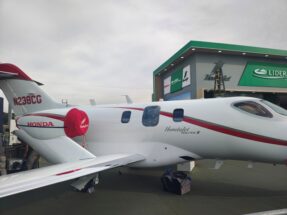 Detalhe do HondaJet Elite II (foto: Celso Masson)