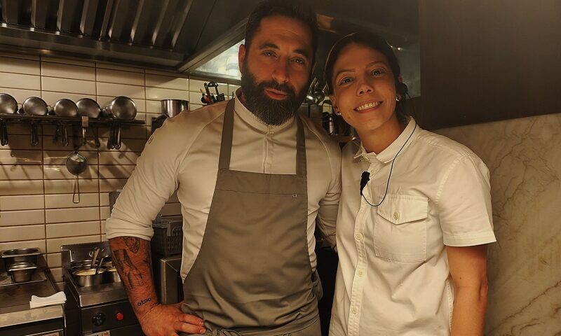 Sebastián Weigandt e Tássia Magalhães no Nelita (foto Celso Masson)