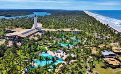 Vista aérea do resort Transamérica Comandatuba (divulgação) Ilha de Comandatuba