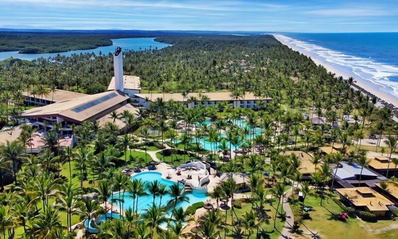 Vista aérea do resort Transamérica Comandatuba (divulgação) Ilha de Comandatuba