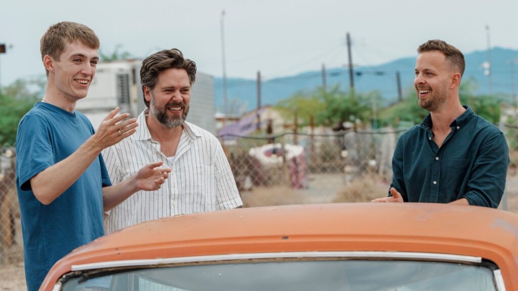 O novo trio de apresentadores na sétima temporada de The Grand Tour (Divulgação/Prime Video)