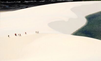 Vista aérea da paisagem fascinante dos Lençóis Maranhenses (divulgação)