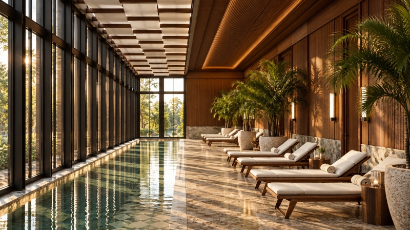 A área de wellness mereceu atenção especial dos arquitetos (divulgação)