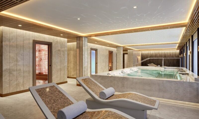 Perspectiva ilustrada do Spa Seven Seas Prestige