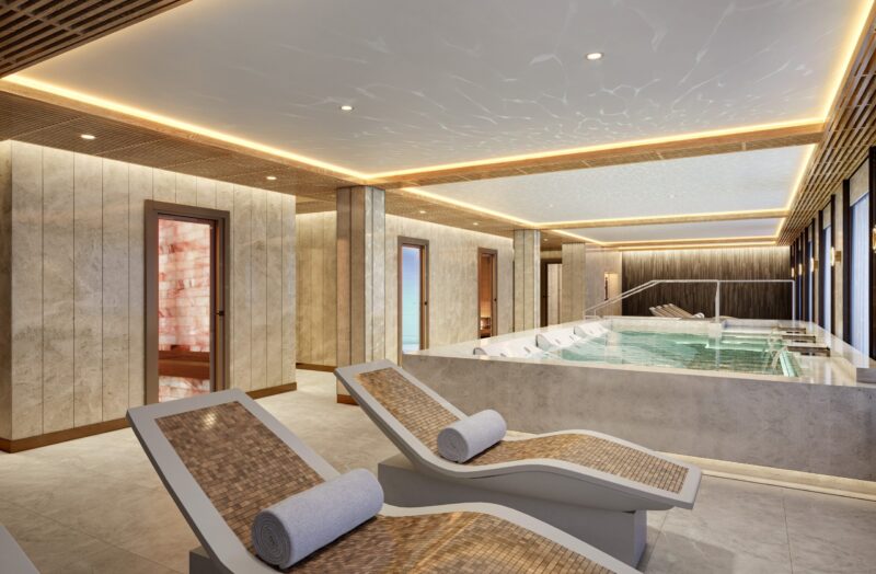 Perspectiva ilustrada do Spa Seven Seas Prestige