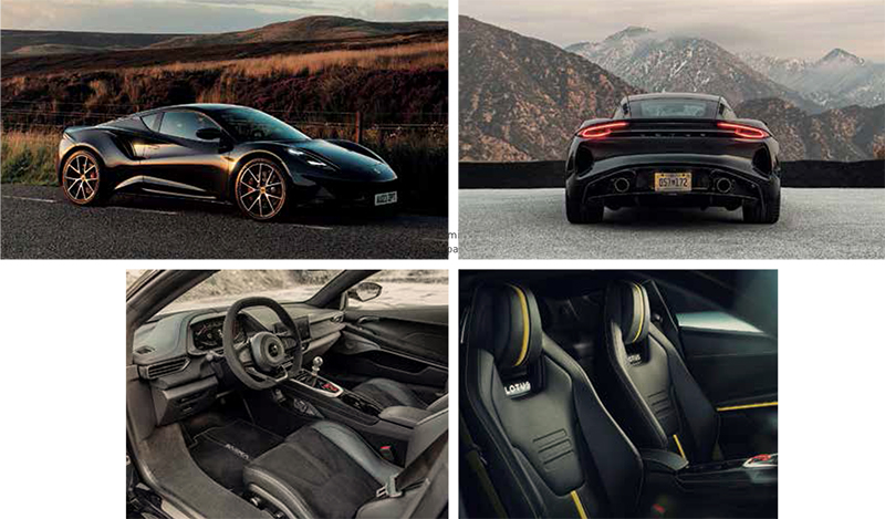 O esportivo Emira mostra que a Lotus não abandonou os motores a combustão. O modelo é equipado com um V6 de 3.5 litros e câmbio manual de seis velocidades