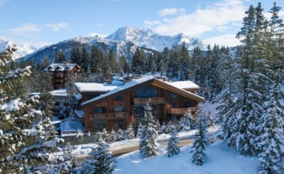 Exterior do chalé La Flèche, novidade do Cheval Blanc Courchevel (foto: Nicolas Ley)