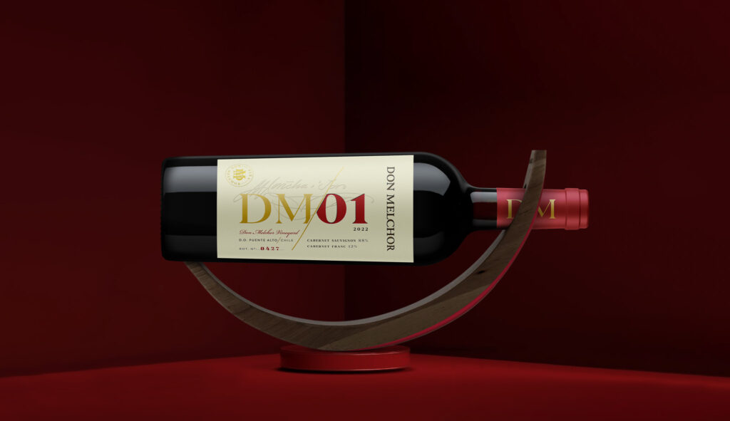O vinho DM-01 2022, primeiro lançamento da linha Las Parcelas (Divulgação)
