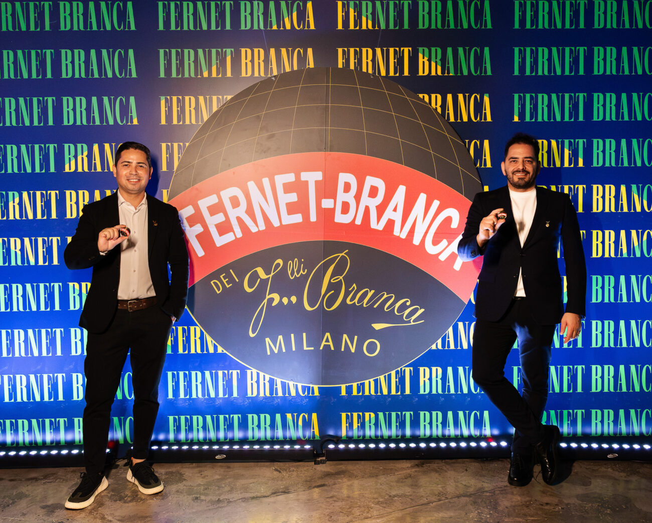 Marquinhos Felix e Martin Olivera, embaixadores Fernet Branca (Divulgação/Felipe Freire)