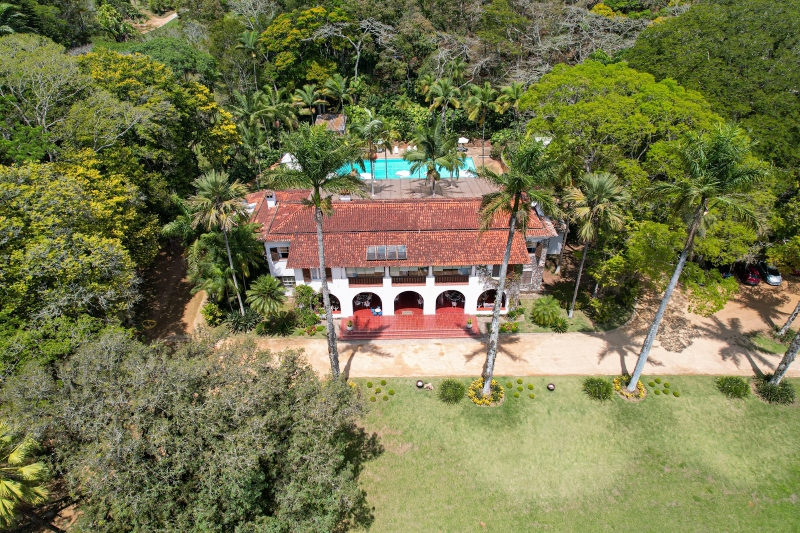 Vista aérea da Locanda Bela Vista, em Itaipava (divulgação)