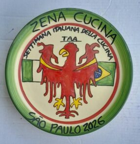 Prato da Boa Lembrança do Zena alusivo à Settimana della Cucina Regionale Italiana (divulgação)